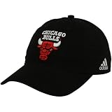 adidas Chicago Bulls Black Basic Logo Slouch Adjustable Hat