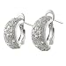 Tressa Sterling Silver CZ Pave Earrings