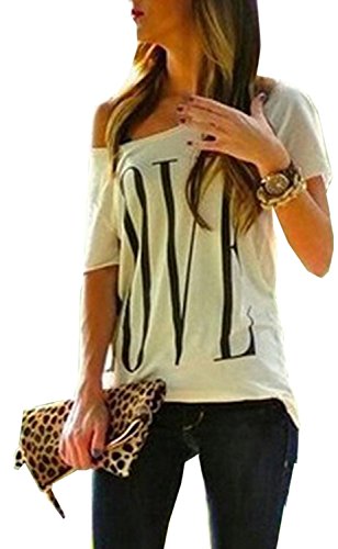 Zeagoo Women Casual Short Sleeve Tops Summer Blouse