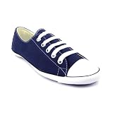 Converse All Star Light OX Womens Canvas Trainers-Navy
