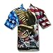 New USA Freedom Flag Biker Shirt, Dragonfly