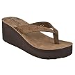 Women's Mossimo Supply Co. Lona Wedge Flip Flops - Brown