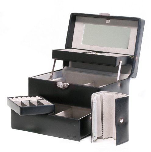 Back Euclide jewel box auto opening drawers , 