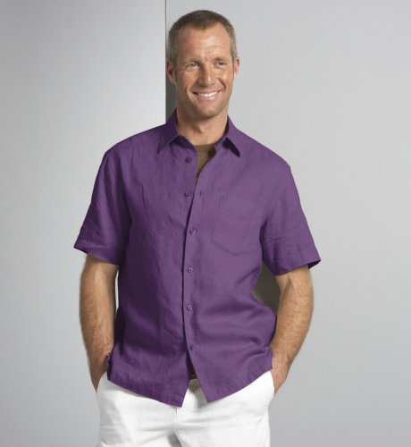 Big & Tall Blue Harbour Pure Linen Short Sleeve Shirt