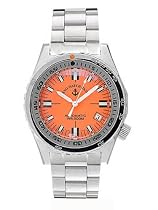 Zeno Automatic Orange Army Diver Swiss Made Watch 465N-A5M