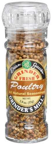 Dean Jacobs Poultry Seasoning, 1.9-Ounce Grinder Jars (Pack of 6) by Dean Jacobs