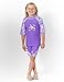 Tuga Girls UPF 50+ Offshore S/S Rash Guard and Jammer Short (UV Sun Protective)