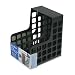 Office Products : Oxford 23004 Decorack plastic magazine file, 2 dividers, black, 9w x 10-5/8d x 12h