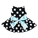 Fitwarm® Cute Polka Dot Ribbon Dog Dress Dog Clothes Cozy Dog Shirt Pet Dress, X-Small