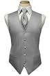 Venetian Tuxedo Vest with Matching Windsor Band Tie - Many Colors to Choose From!