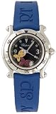 Chopard Happy Beach Jeweled Fish Steel Blue Mini Ladies Watch 27/8923-402