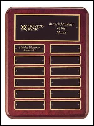 Premium Series-12 Plate Perpetual Plaque