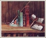 Library of Golf - Artist: Barbara Shipman - Art Print Poster Size: 25.00 by 19.00 inches