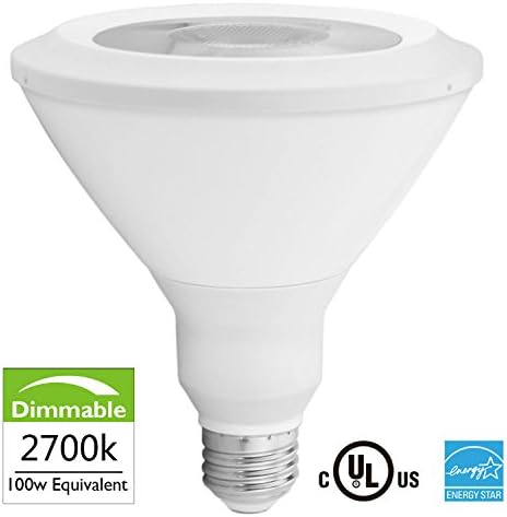 Led Par38 2700k Dimmable - Warm White Lights 18w 100watt-equivalent - 120v E26 Ul-listed and Energy Star