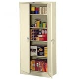 Tennsco Deluxe Steel Storage Cabinet, 36w x 18d x 78h, Champagne Putty 7818PY / TNN7818PY