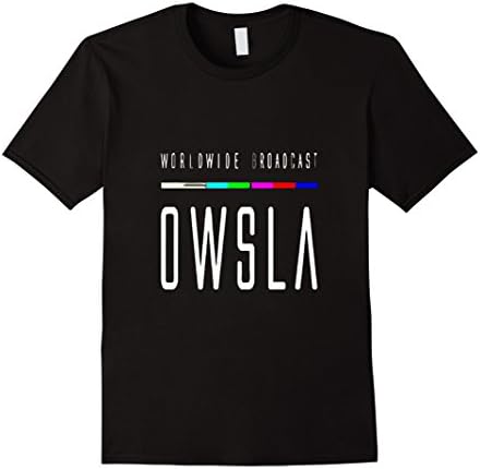 Men's Men's OWSLA World Wide Broadcast Various Artists T-shirt Medium Black