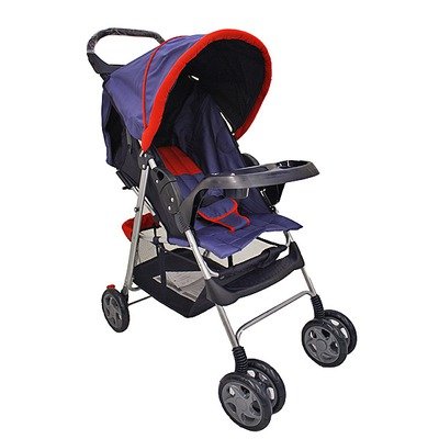 Recline Stroller Color: (As Shown) Red / Blue