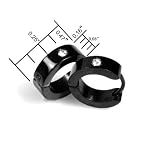 Black Stainless Steel Cubic Zirconia Huggie Hoop Earrings