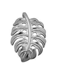 925 Silver Monstera Pendant Hawaiian Silver Jewelry
