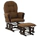 Stork Craft Hoop Glider and Ottoman, Espresso/Chocolate