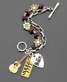 Lucky Brand Abbey Road Three-Charm Daisy Bracelet