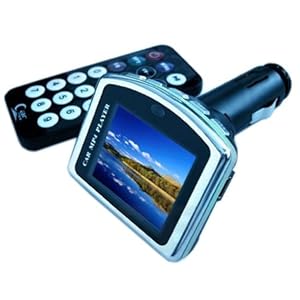 4GB 1.8 TFT Color Screen LCD Car Mp3 Mp4 Player with Wireless Modulator Remote Control Built-in FM Transmitter (4GB Built-in Flash Memory)