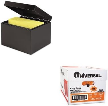 KITMMF263869BLAUNV21200 - Value Kit - MMF Index Card File Holds 600 6 x 9 cards (MMF263869BLA) and Universal Copy Paper (UNV21200)
