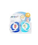 Avent Bear Toddler Silicone Pacifiers 6-18 Months - blue, one size