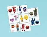 Sesame Street Tattoo Favors