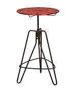 Metal Loft Mesa Auxiliar Artisan Rojo