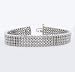 Jewelry : 14k White Gold 4-Row Round Diamond Bracelet (8.00ctw, I-J Color, SI1-2 Clarity) 7" Long, 11mm Width