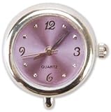 COLORED WATCH FACES 1/PKG-SILVER WITH LILAC 1