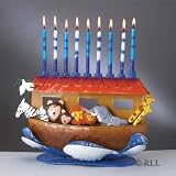Hand Crafted Metal Noah's Ark Menorah from Menorah.com