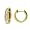 10k Yellow Gold Channel-Set Diamond Hoop Earrings (1/6 cttw, H-I Color, I2-I3 Clarity)