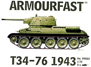 Imagen principal de Hät 99022 - Maqueta de tanque T34-76 de 1943