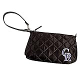 MLB Colorado Rockies Quilted Wristlet, Black
