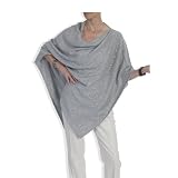 Cashmere Poncho - 060 Dove Grey by Catherine Robinson