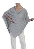 Cashmere Poncho - 060 Dove Grey by Catherine Robinson
