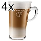 Senseo Latte Macchiato Glastasse, 260 ml, 4er Pack