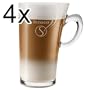 Senseo Latte Macchiato Glastasse, 260 ml, 4er Pack