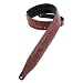 Levy's Leathers M17T03-BRG Carving Leather Tooled Guitar Strap,Burgundy
