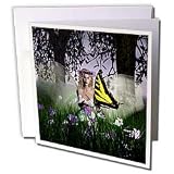 WhiteOak Art Designs Fairy Prints - Beauty Fairy representing beauty - Greeting Cards-12 Greeting Cards with envelopes