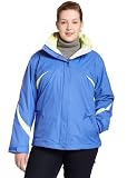 Columbia Womens Plus Size Snowbird Slope Parka, Bright Blue, 3X