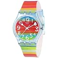 Swatch GENT - Reloj anal�gico de mujer de cuarzo con correa de pl�stico multicolor - sumergible a 30 metros