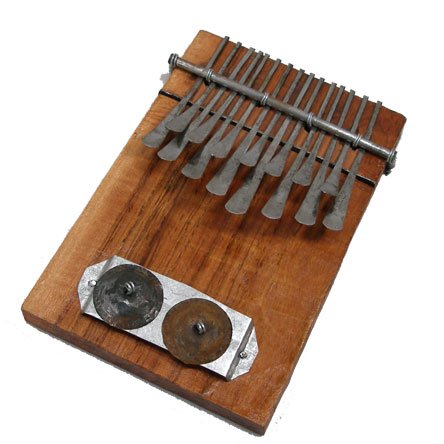 Childrens Toyshop  Musical Instruments : Mbira Finger Piano with Cymbals - Zimbabwe