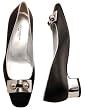 Dolce and Gabbana Ladies Shoes in Black Leather and Silver- (Authentic D&G Celtic Nero 4238 - Womens)