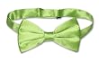 SILK BOWTIE Solid LIME GREEN Color Men's Bow Tie for Tuxedo or Suit