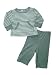 Splendid Littles Organic Heather Gray Stripe Top and Heather Gray Pant Set (size 18-24 months)