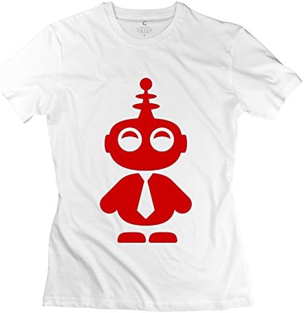 MAD Geek Sil Robot Woman's Short Sleeve T Shirts White Size XXL