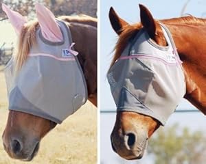 Cashel Crusader Standard Fly Mask - Size:Horse Color:Grey/Grey